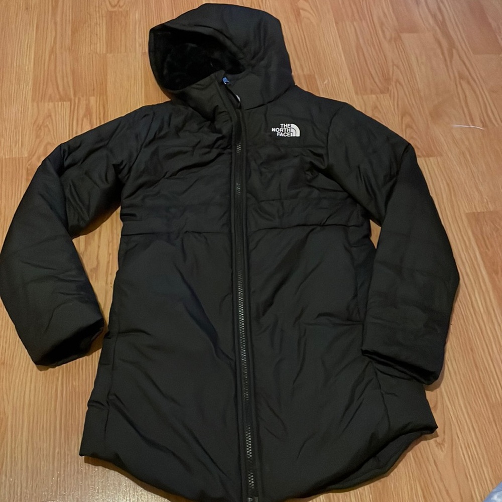 Girls North Face reversible jacket.